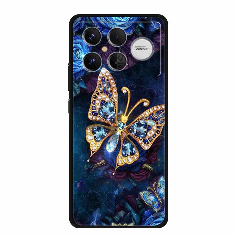 For Redmi K90 Pro Max Case Flowers Soft Silicone TPU Phone Cases for Xiaomi RedmiK90 Pro Max Shockproof Animals Protective Cover
