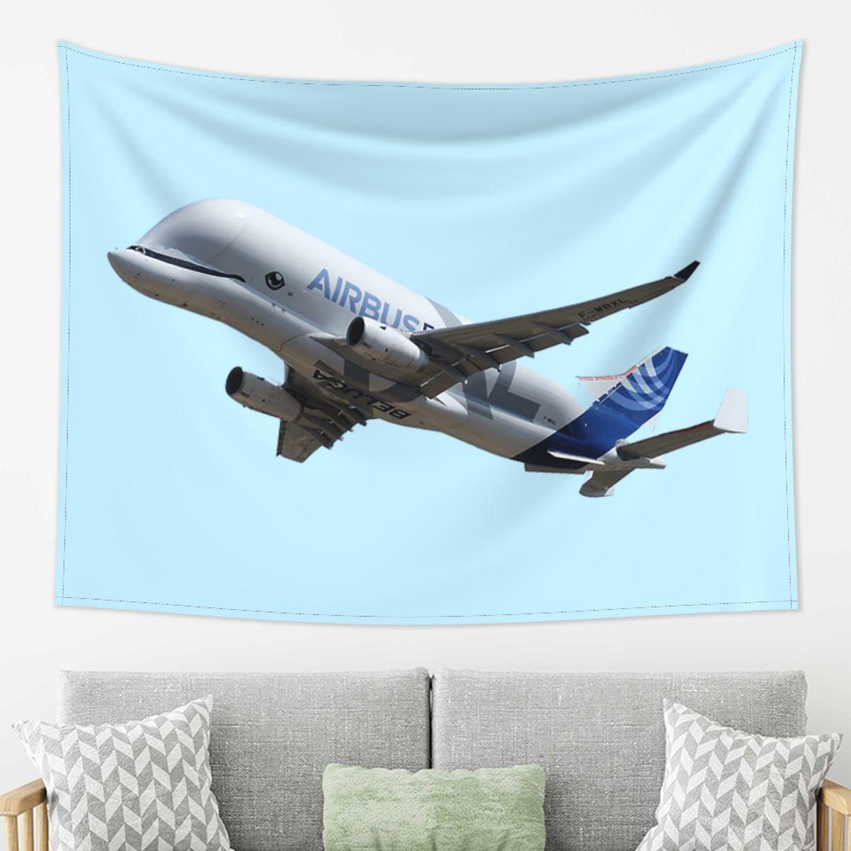 

Airbus Beluga Tapestry Decoration Art Aesthetic Tapestries for Living Room Bedroom Home Wall Cloth Wall Hanging 74x94cm(29x37in)