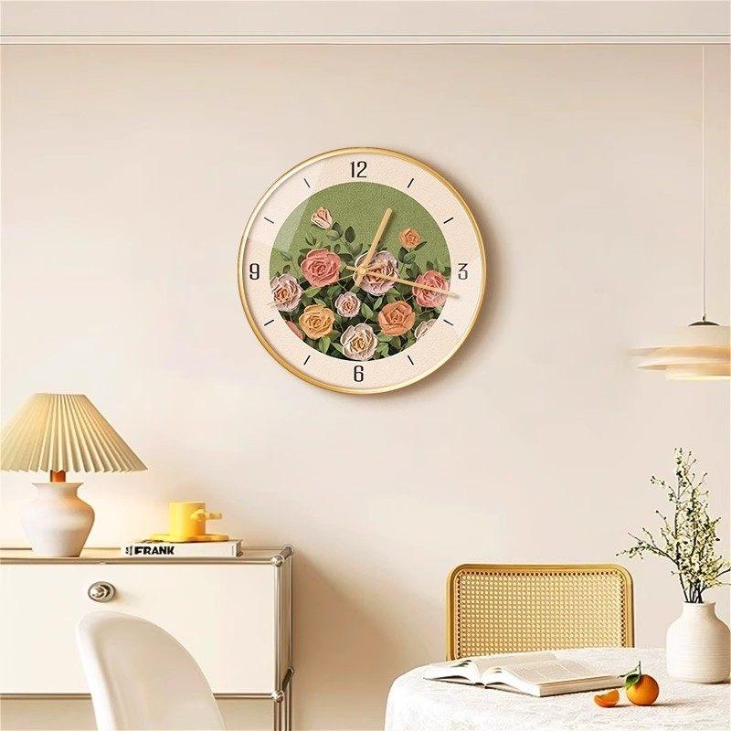 Round Restaurant Wall Clocks Design Aesthetic Silent Wall Clocks Chinese Style Digital Orologio Da Parete Ornaments Home Decor