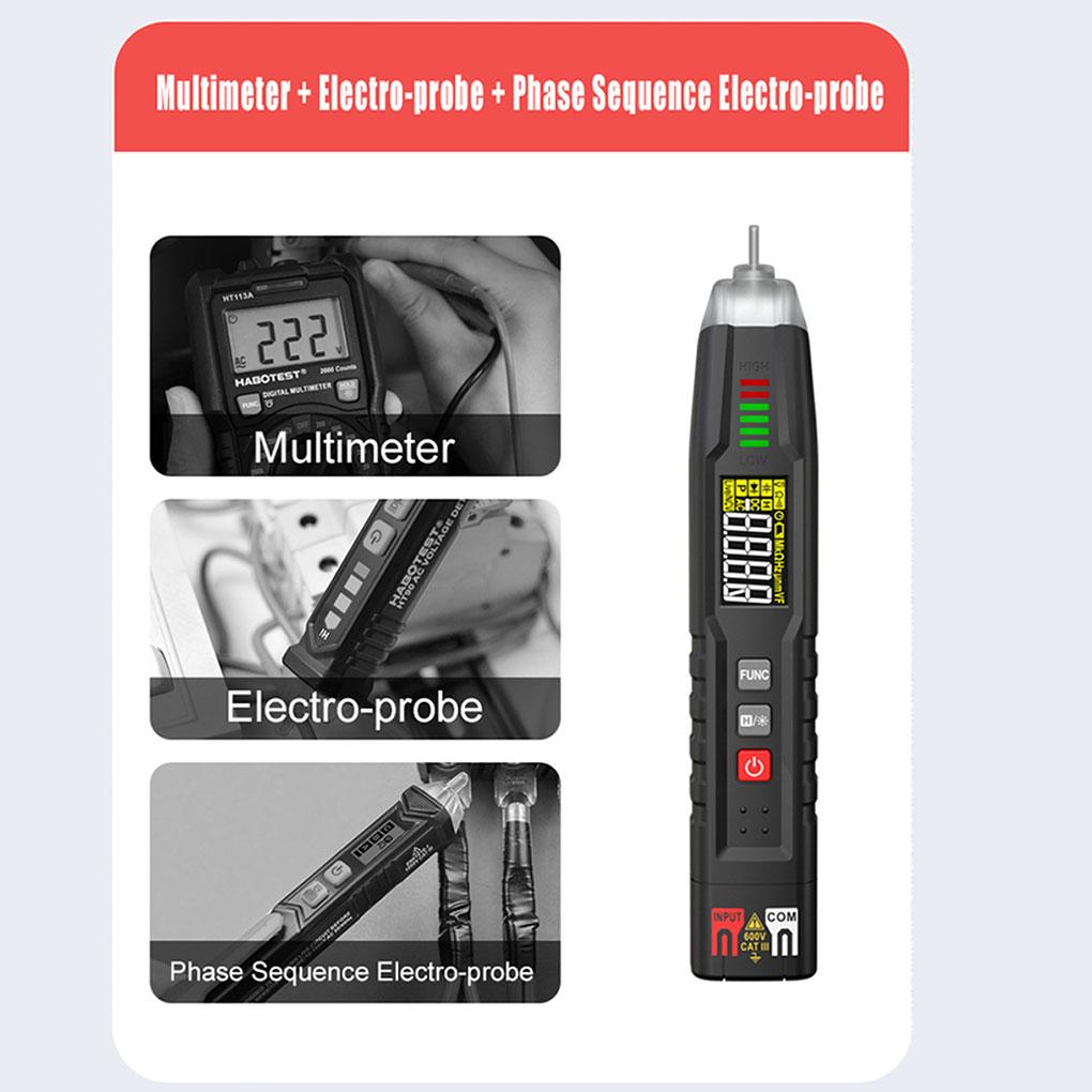 Voltage Tester Smart Multimeter Multifunctional Detector Wire Checker