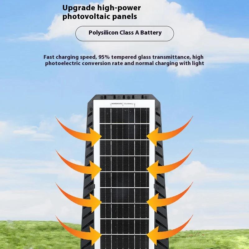 Integrated Remote Control Courtyard Wall Light Outdoor Waterproof Solar Light - Human Body Sensing Street Light