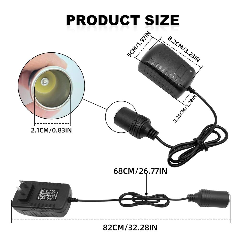 Car Cigarette Lighter Adapte 220V to 12V 2A DC Power Converter Charger Transformer Cigar Lit Lighter Plug Socket Electronic Jack