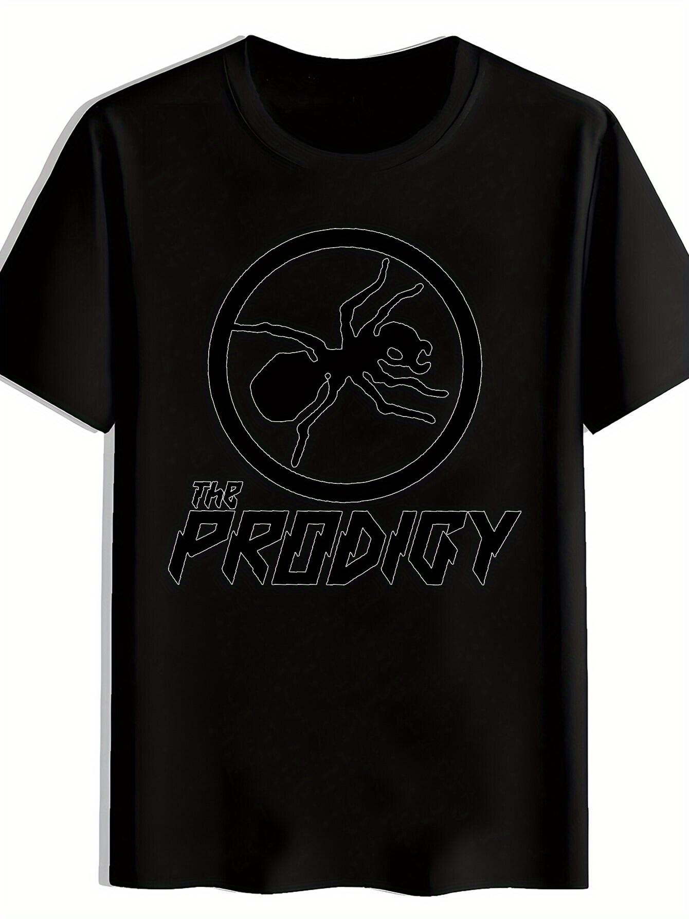 T-shirt Round Border Ant Silhouette Print S