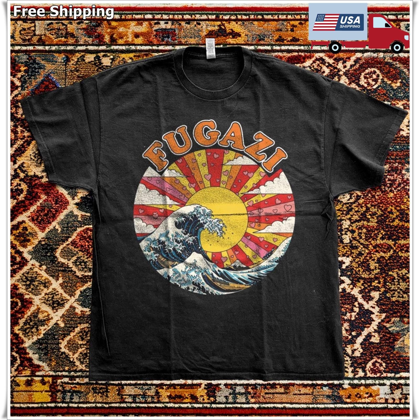 New! Fugazi Japan Tour Black Cotton T-shirt XXXXL