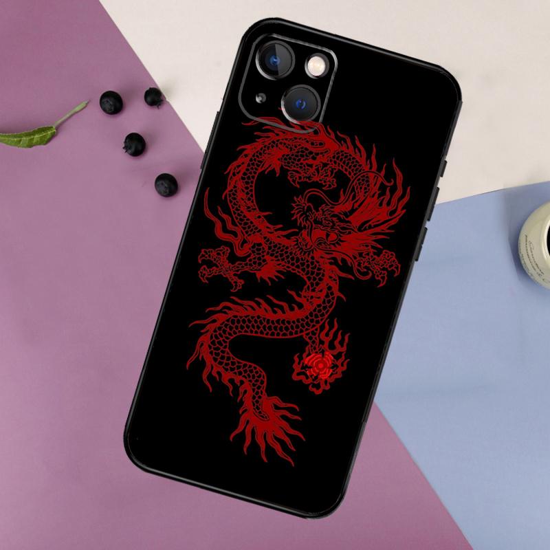 Chinese Dragon Case For iPhone 16 15 14 13 12 11 Pro Max Mini X XR XS Max 7 8 Plus 2 Bumper Cases Cover