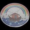 Large Pegboards For Perler Bead Hama Fuse Beads Clear Square Design Board