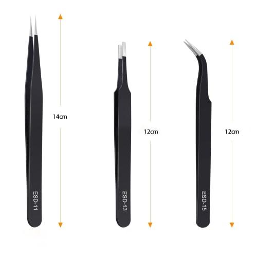 Precision Tweezers, Ultra-Fine, High-Precision, Fine Tweezers, Thin Tweezers, Plastic Model Tweezers, Model Making Tweezers, Crafts Tweezers, Magnetic