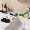 Non-Slip Soap Holder Diversion Sink Splash Guard Mat Drainage Soap Dish  for Bathroom and Kitchen