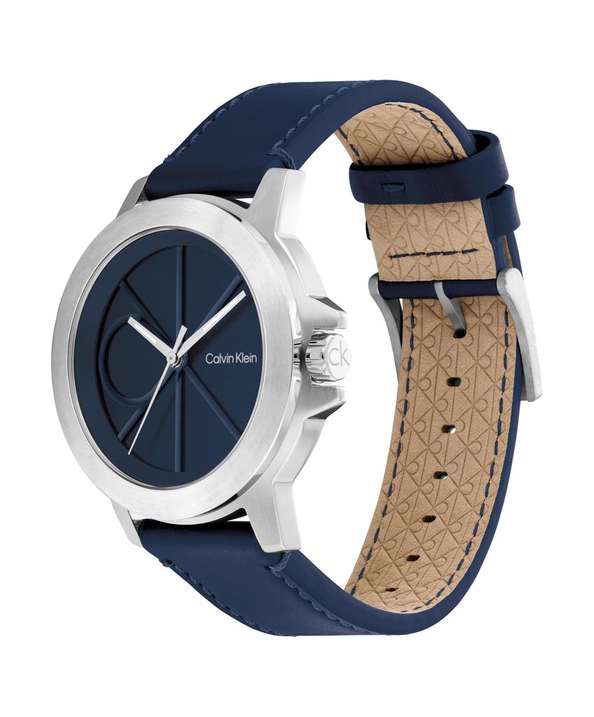 Watch RESET Dark Green Dial Leather Strap 25200526 [Calvin Klein][Authorized Import] Men's
