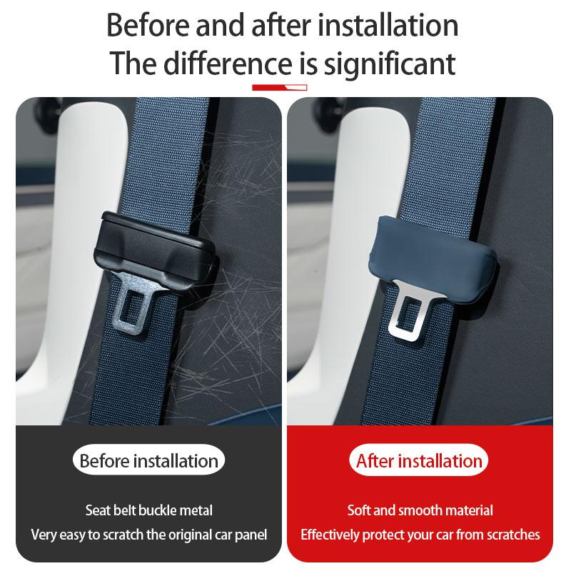 For ZEEKR 001 X belt buckle Silicone Case Snap protector Anti scratch and anti abnormal noise Seat belt interior accessories