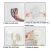 2Pcs Plastic Hair Blow Dryer Rack Wall-Monteud Blow Dryer Storage Rack  for Home
