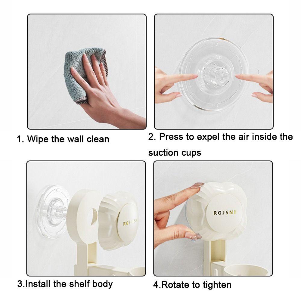2Pcs Plastic Hair Blow Dryer Rack Wall-Monteud Blow Dryer Storage Rack  for Home