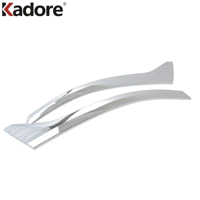 For Toyota Noah Voxy R80 Mid 2017- Facelift Chrome Car Front Head Light Lamp Eyebrow Eyelid Cover Trim Accessories