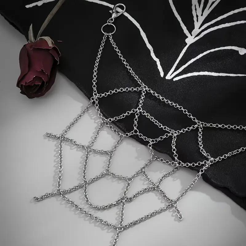 European and American Sweet Cool Style Chain Spider Web Pants Chain Dark Chain Waist Chain Body Chain Clothing Versatile