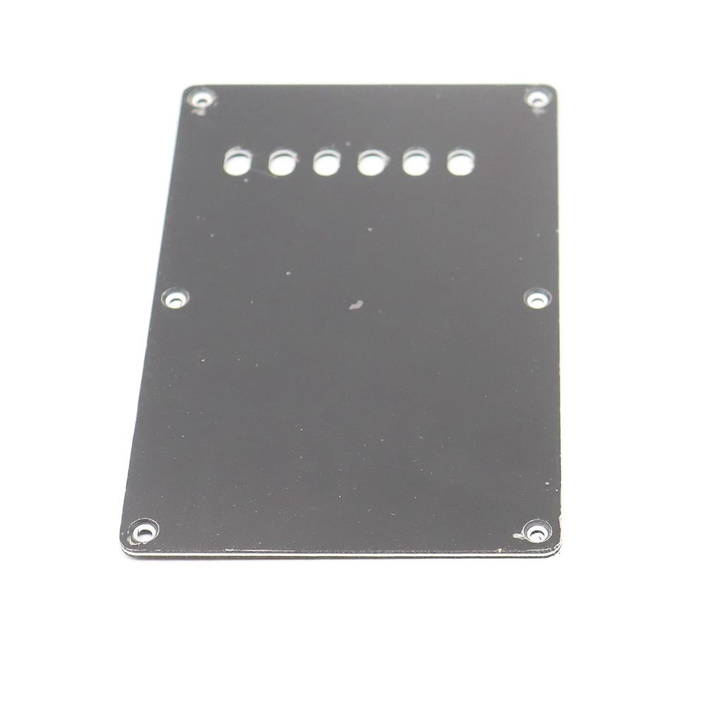 

6 Hole PVC Guitar Back Plate Pickguard Tremolo Backplate for ST Modern Style Electric Guitar Special offer чёрный