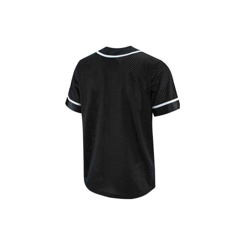 Jordan T Shirts Men's Black V Neck Moderate Straight Fit DR2403-010