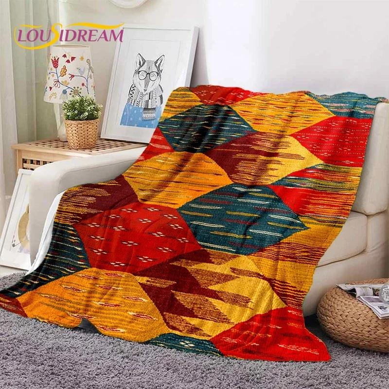 3D Lastest Nordic Turkish Bohemia Celt Soft Flannel Blankets,Throw Blanket Comfortable Blanket for Picnic Beds Sofa Home Bedroom