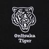 Onitsuka Tiger Logo Print Crew Neck Short Sleeve T-Shirt Unisex Tops Black 2183B457-001