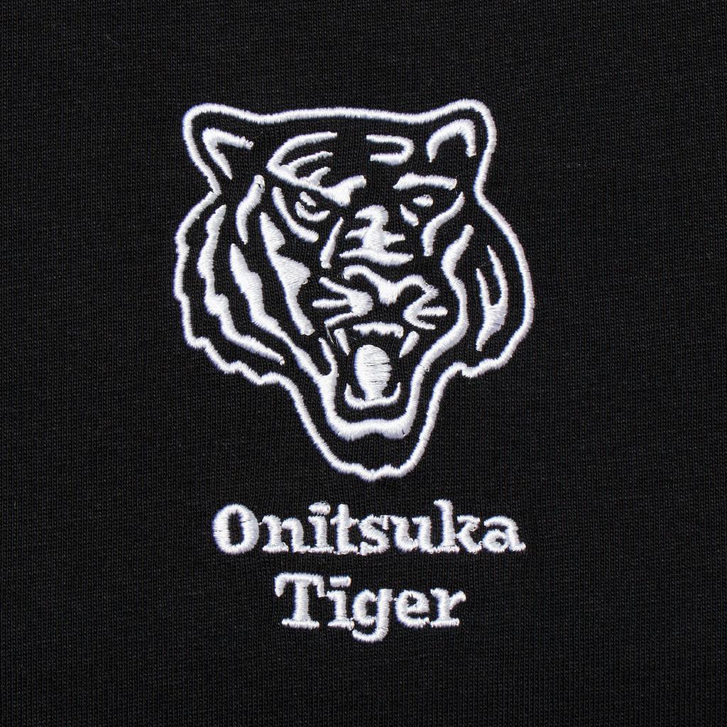 ONITSUKA TIGER Logo Print Crew Neck Short Sleeve T-Shirt Unisex Tops Black 2183B457-001