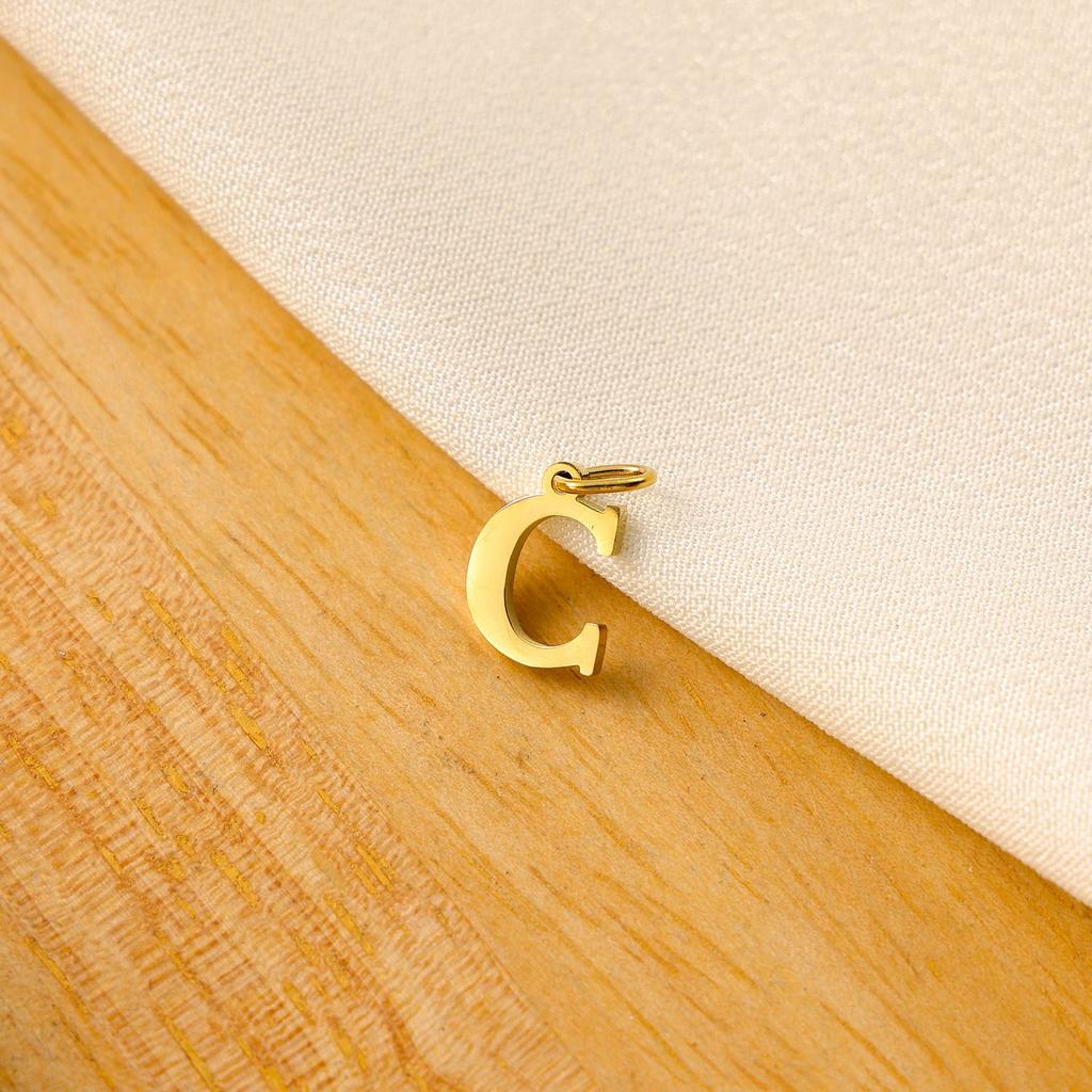 Small Luxury Initial Charm Pendant Set, DIY Letter Necklace Making Supplies, Everyday Wear Accessories for Women
