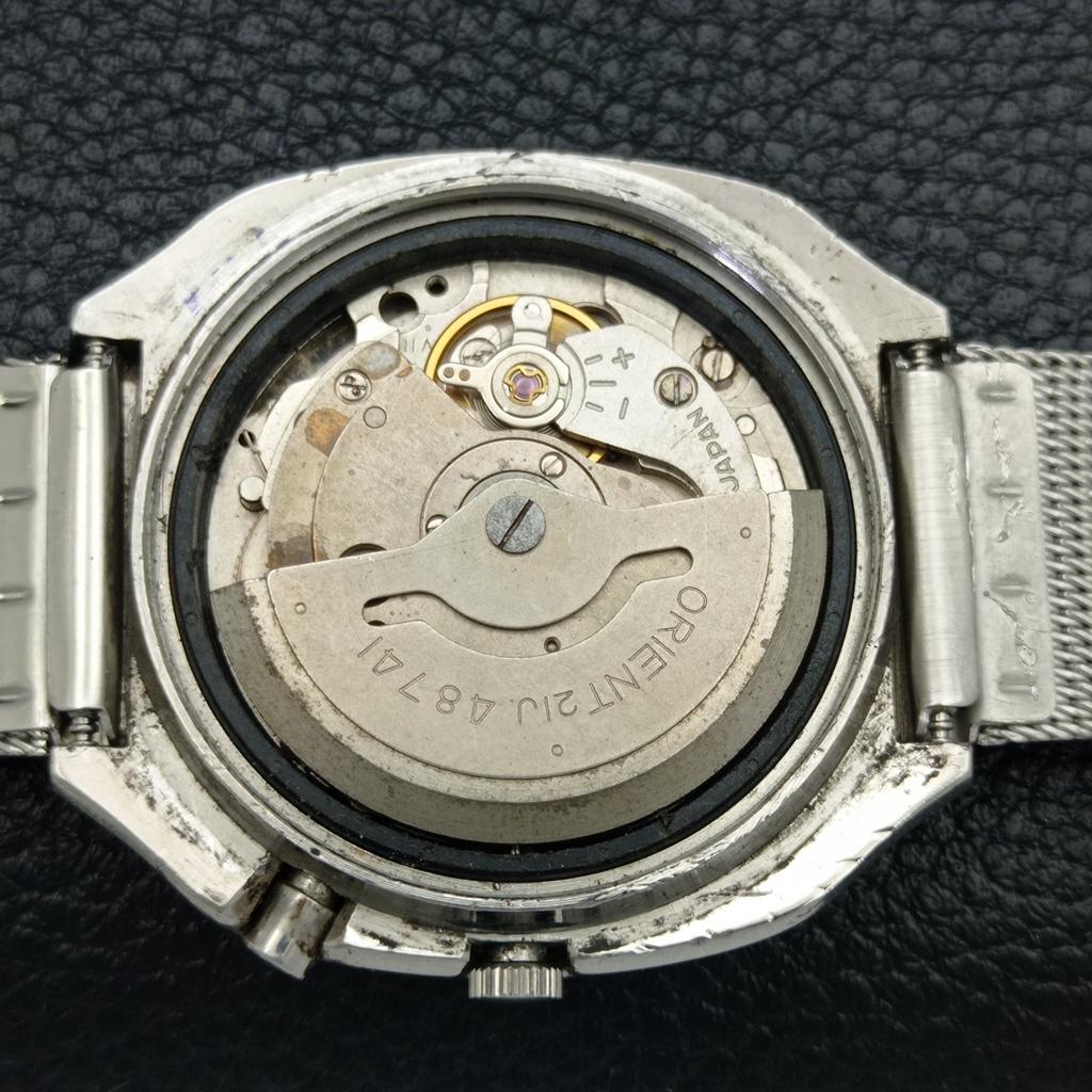 USED VINTAGE ORIENT AUTOMATIC 48741 JAPAN MENS ORIGINAL DIAL WATCH A436626-2 R123a-a436626