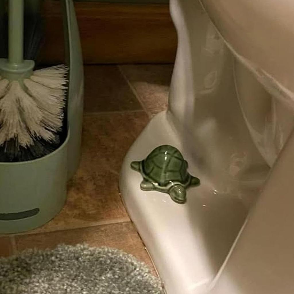 Ceramic Turtle Knob Covers Toilet, Toilet Bolt Covers Decorative, Turtle Toilets Bolt Cover,  for Bathroom Decor, Housewarming Gifts & Decor Lovers