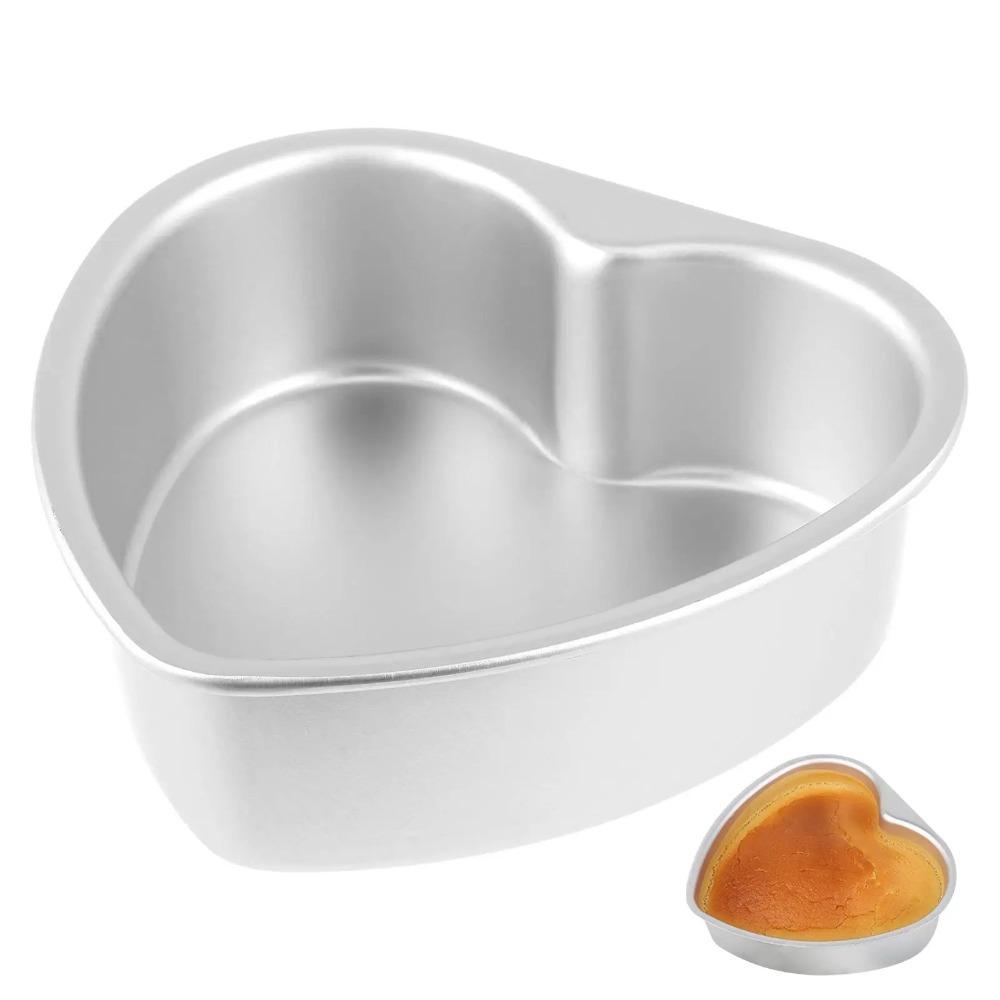 Removable Bottom Chocolate Cake mold Aluminum Zinc Zinc Alloy Metal Heart Cake Baking Pan  Mousse