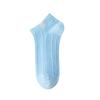 5 Pairs of Women's Spring and Summer Thin All Match Pure Color Sweat Absorbing Antibacterial Breathable Socks