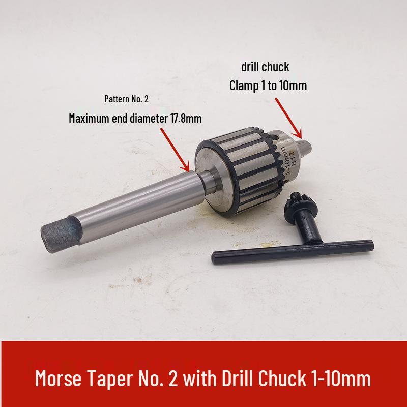Morse Taper Shank Drill Chuck Set 1-13mm with Bench & Magnetic Drill Compatibility