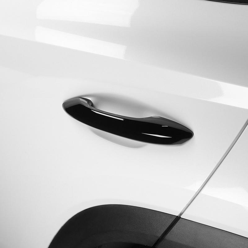 For Hyundai Tucson NX4 -2026 LHD Touch Type Carbon Fiber Black Exterior Door Handles Cover Trim Accessories