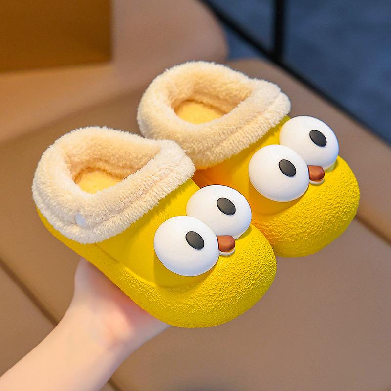 Children's Autumn and Winter Home Indoor Non-slip Cute Cotton Slippers