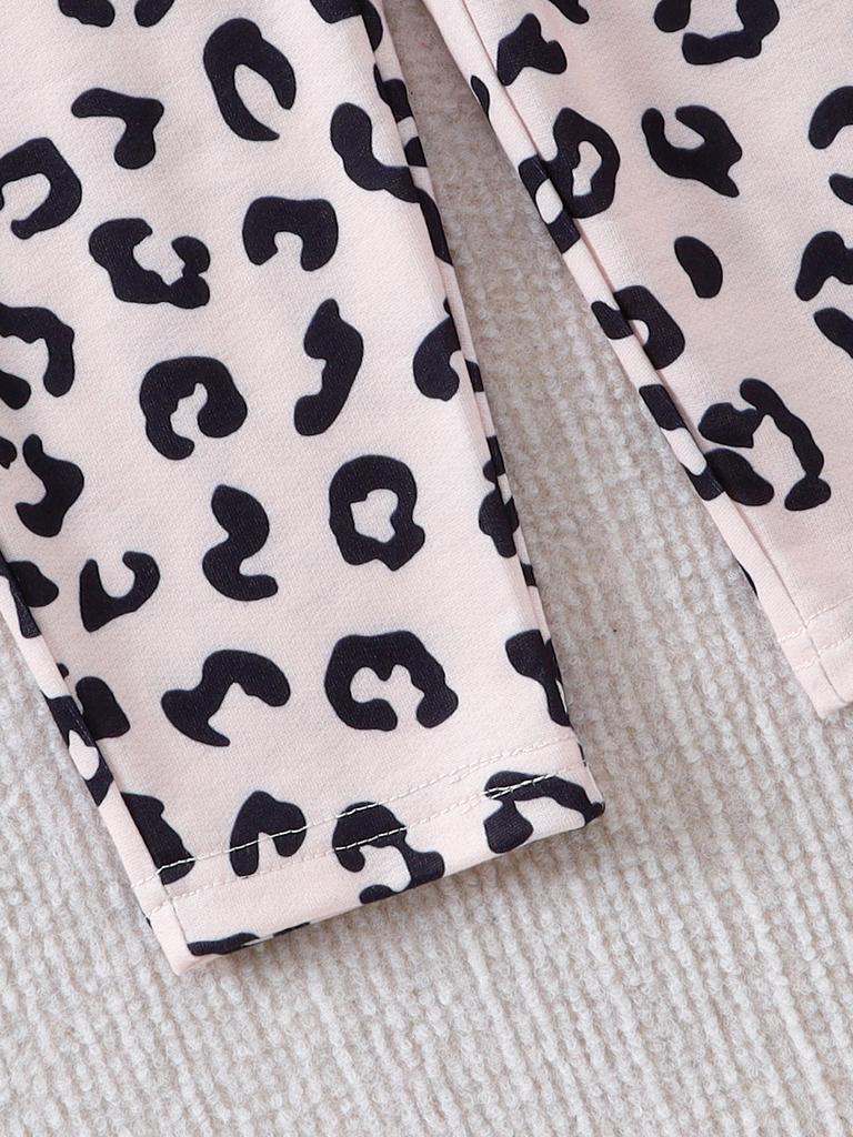 Girls Outfit Printed Long Sleeve Tops And Pants Children' Clothing Sets