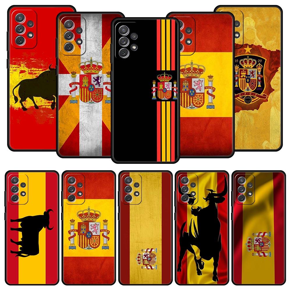 Spain Bull Flag Phone Case For Samsung Galaxy A17 A07 A55 A35 A25 A15 A05s A33 5G A31 A23 A21s A13 A41 A73 A53 A51 A71 A03 Cover