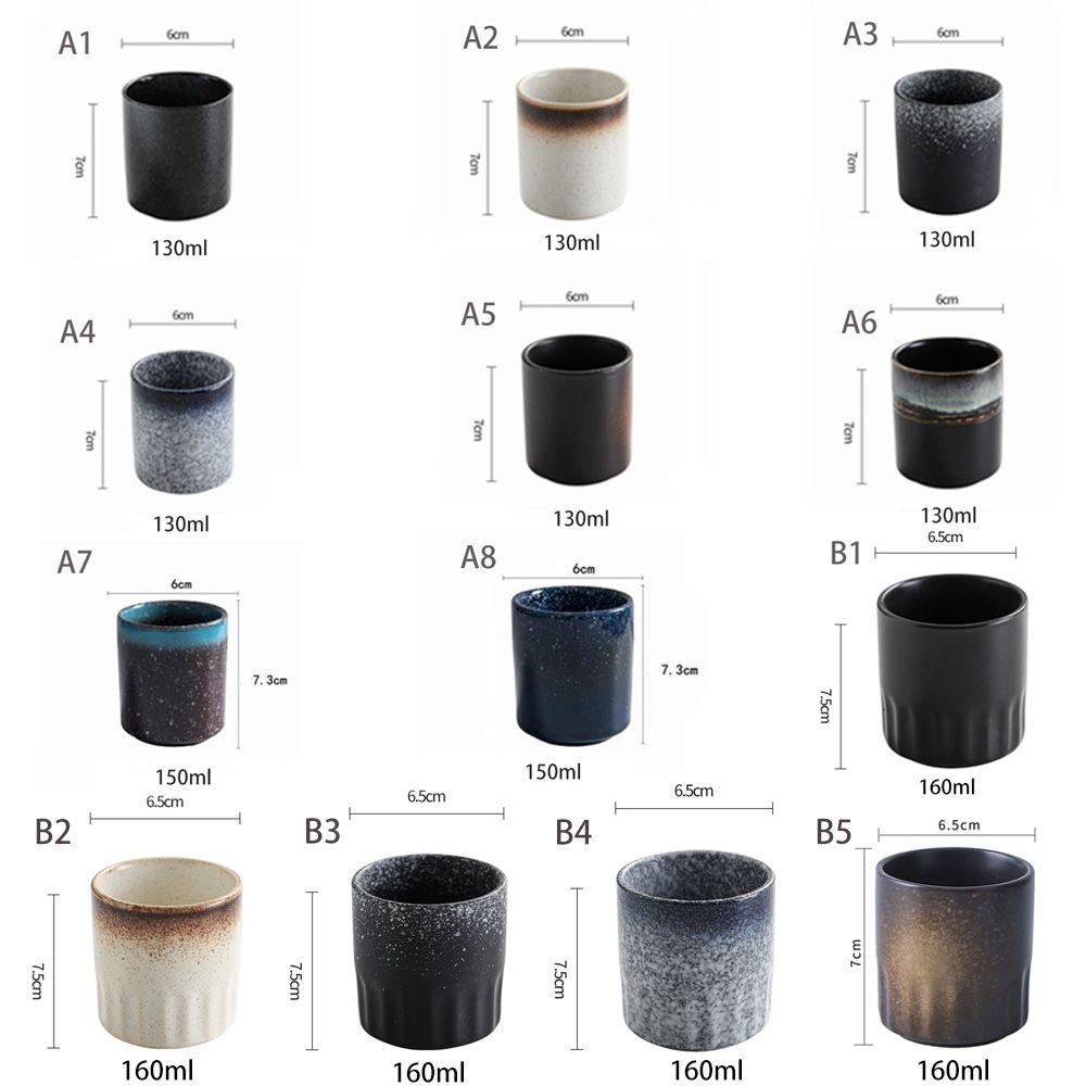 Retro Hand-painted Pottery Ceramic Handmade Stoneware Tea Cup Drinkware Mug Water Cup