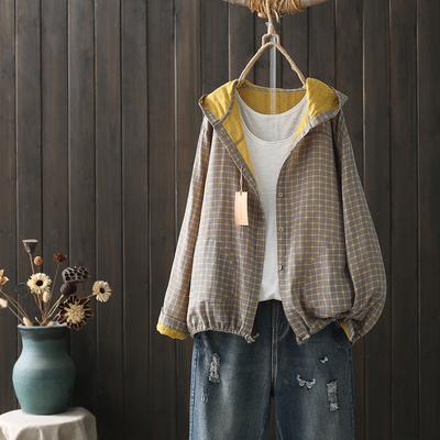 Camicette di grandi dimensioni per le donne autunno primavera con cappuccio manica lunga monopetto camicie regolabili abbigliamento femminile