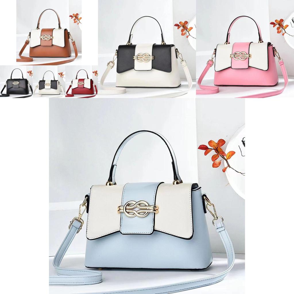 Stylish Cross-border Color-block Tote Bag For Women With Chic Design And Versatile Use