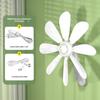 Yangzi Wall-Mounted Fan: Small Electric Fan for Home, Dorm, and Kitchen, No Drilling Required