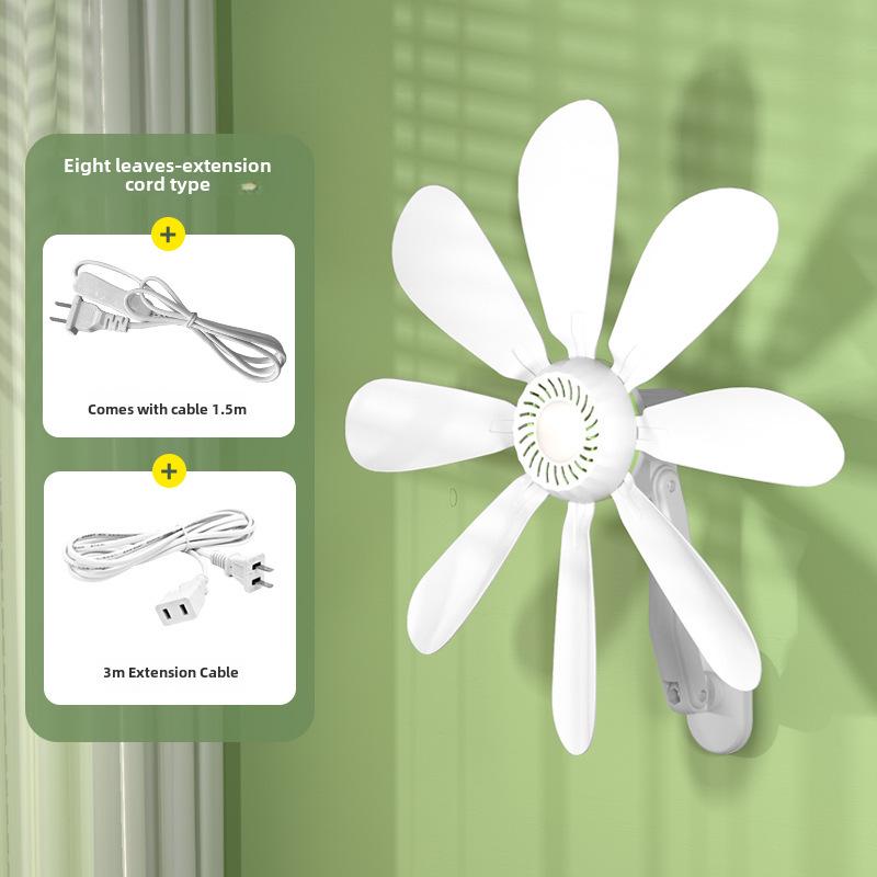 Yangzi Wall-Mounted Fan: Small Electric Fan for Home, Dorm, and Kitchen, No Drilling Required