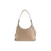 Cargo 28 Fashion Casual Solid Color Pebbled Leather Tote Shoulder Bag Large Women Bags Silver CT722-LHSBM