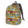 Pop Eeveelutions Eevee Casual Backpack Sports High School Hiking Travel Pokemoned  Daypack Laptop Computer Canvas Bags