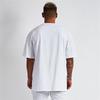 Men's Pure Cotton Oversized Heavyweight T-Shirt - Plus Size Solid Color Short Sleeve Trend