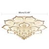 White Pendant Light LED Ceiling Lamps Ceiling Light 16-Petal Flower Home Decor Light Crystal Ball Lamp Dimmable Home Lamps