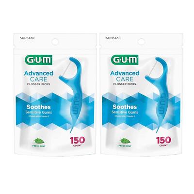 G.U.M Advanced Care Zahnseide-Stäbchen 150 Stk. x 2er-Pack