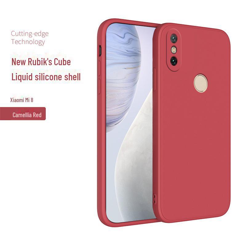 

Чехол для Xiaomi 8: Жидкий силиконовый мягкий чехол для версий 8 SE, Explorer и Youth Mi 8