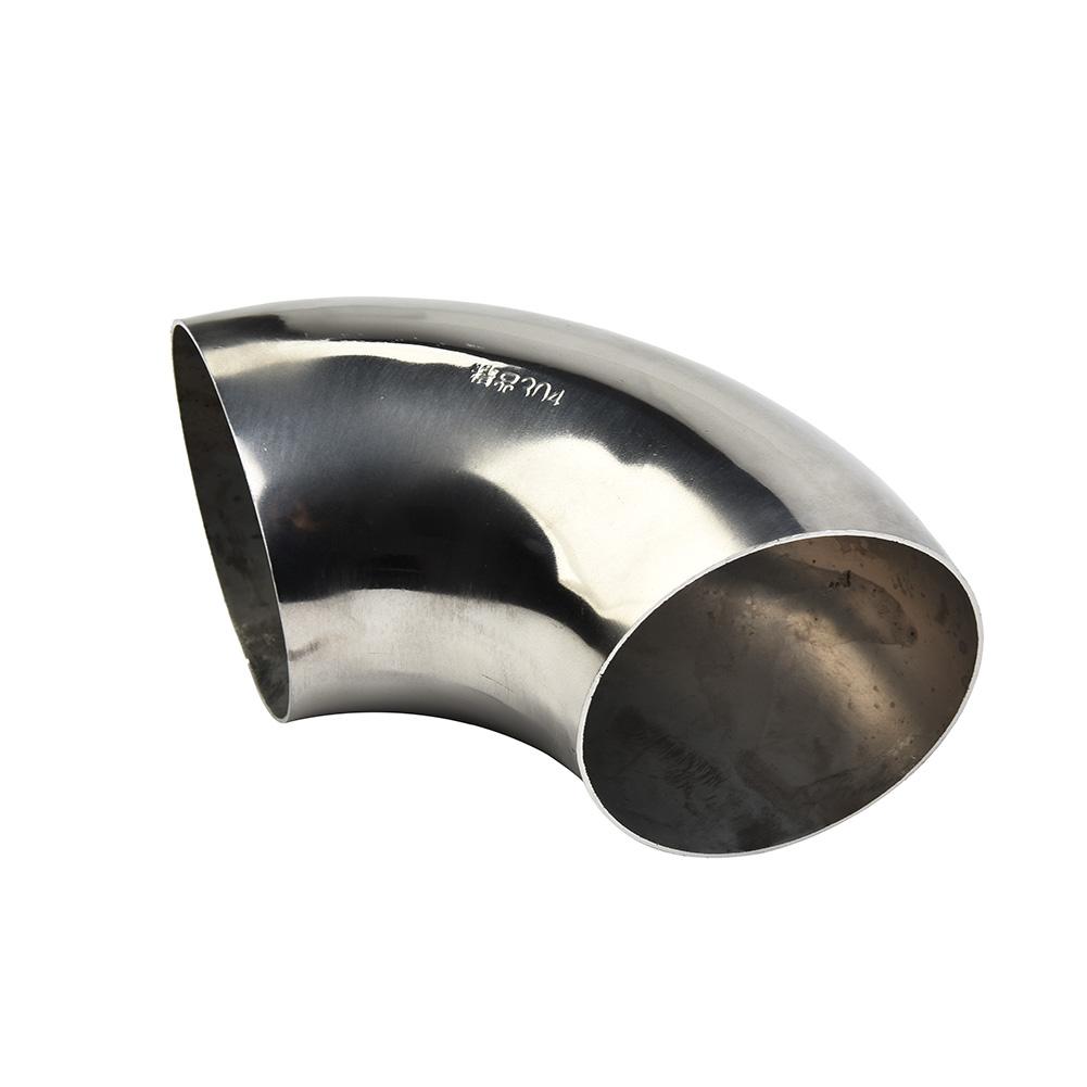63mm Stainless Steel 90 Degree Car Exhaust Elbow Bend Pipe Tube Mandrel Fitting