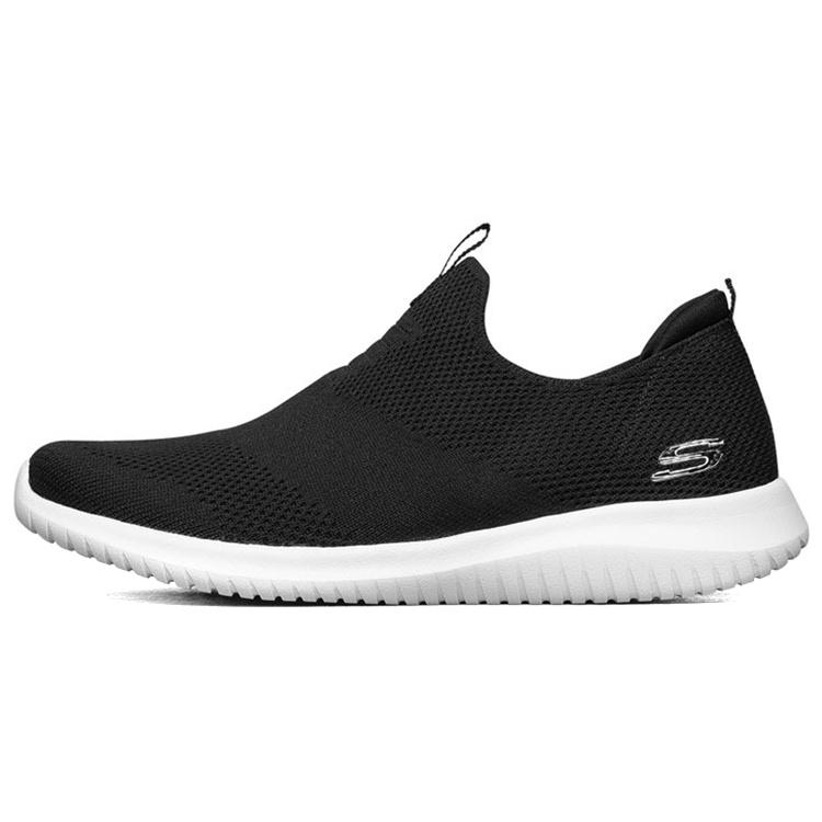 (WMNS) Skechers Ultra Flex Slip-Ons Black Women s 12837-BKW EU 35