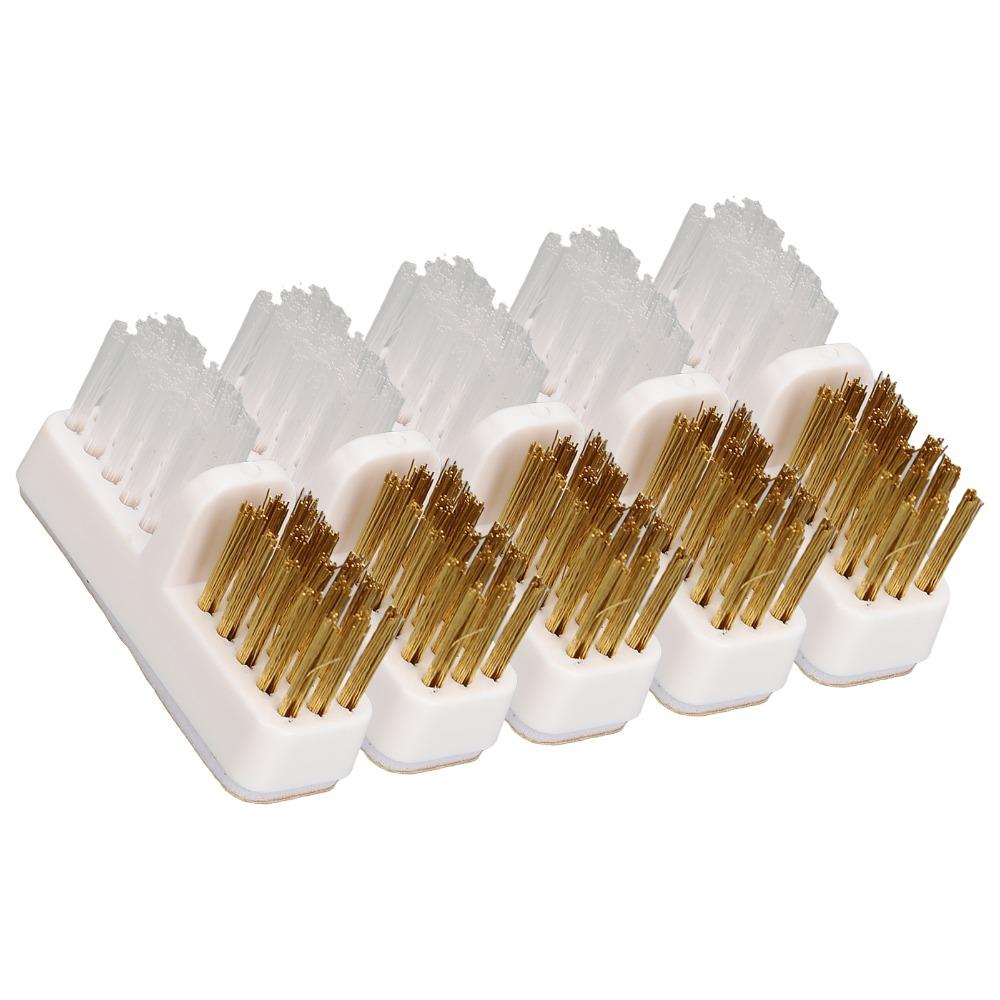 5pcs Copper Wire Bristles Drill Bit Cleaning Brush For Home Use