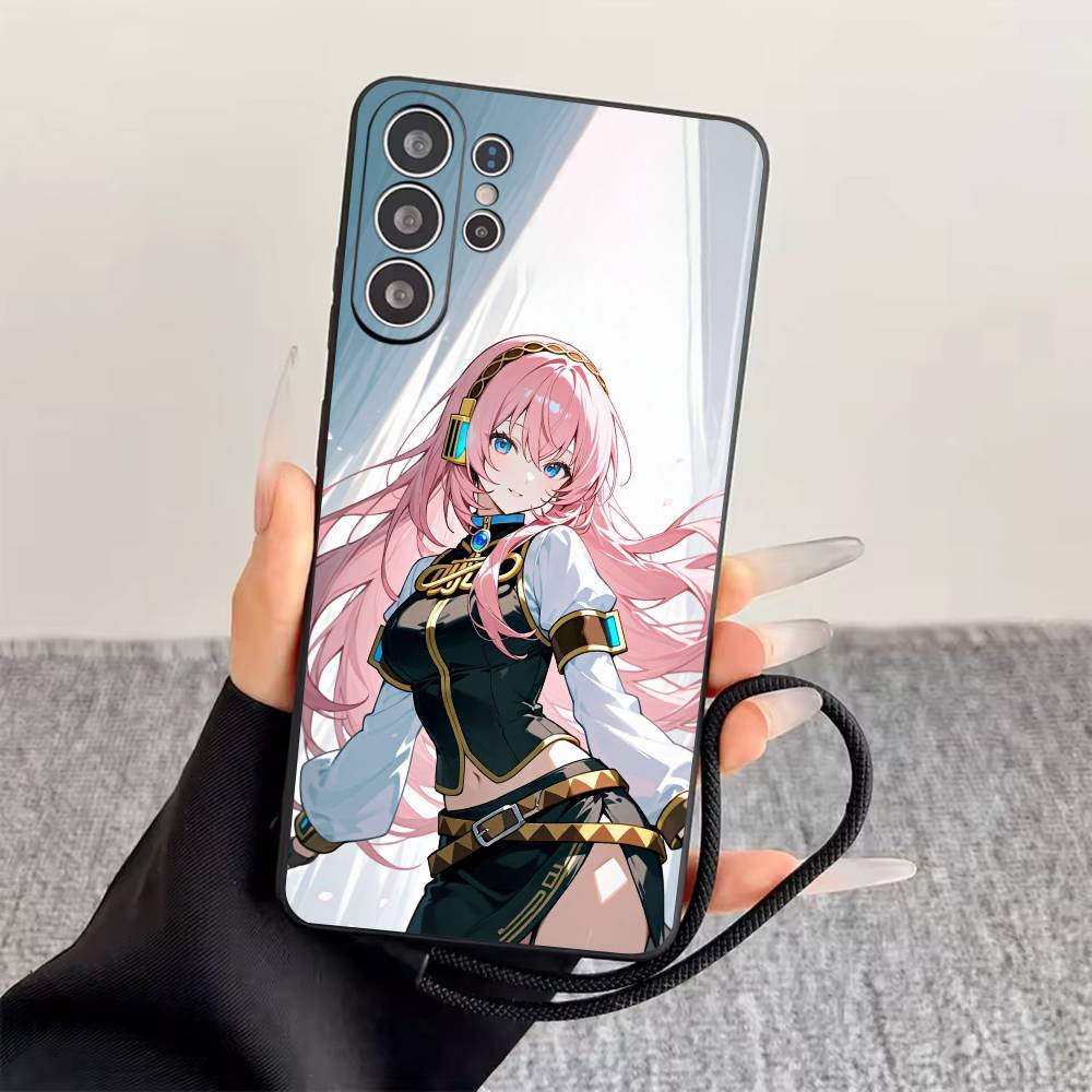 M-Megurine Luka  Phone Case For Samsung S25,S24,S21,S22,S23,S30,Ultra,S20,Plus,Fe,Soft Silicone Black Cover