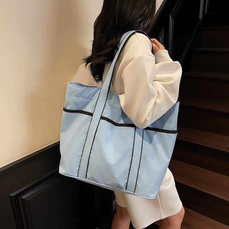 2025 new canvas bag multi-pocket handbag shoulder bag tote bag yoga bag fashion bag