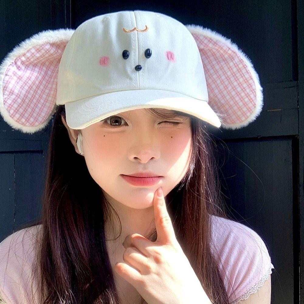 

Cute Peaked Cap Y2k Sunscreen Hat Trendy Baseball Cap Outdoor бежевий